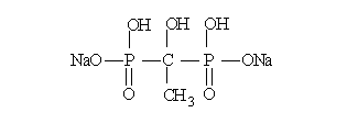 羟基乙叉二膦酸二钠（HEDP•Na2）结构式
